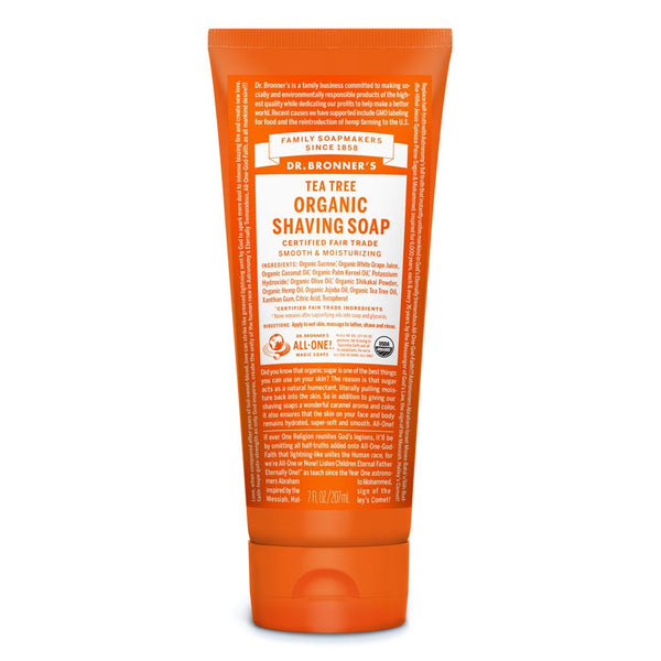 Dr. Bronner's Organic Shaving Soap Tea Tree 207ml