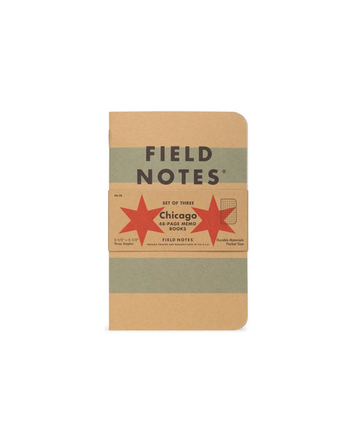 FIELD NOTES Chicago Edition - Set of 3 Graph Memo Books
