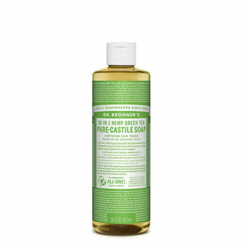 Dr. Bronner's Pure-Castile Soap Liquid (Hemp 18-in-1) Green Tea 473ml