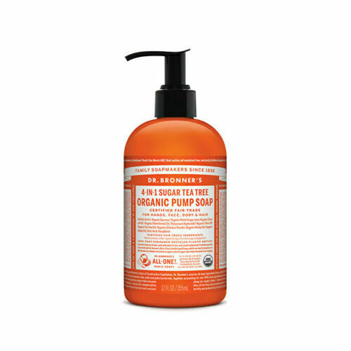 Dr. Bronner's Organic Pump Soap (Sugar 4-in-1) Tea Tree 355ml