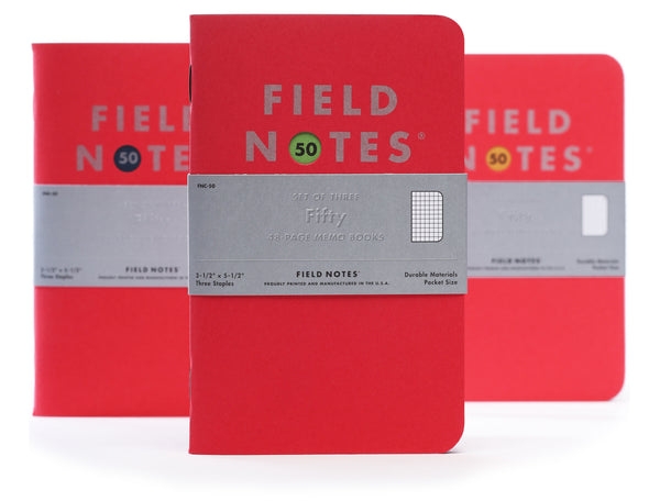 FIELD NOTES 2021 Quarterly Edition - Fifty - Set of 3 Graph Memo Books