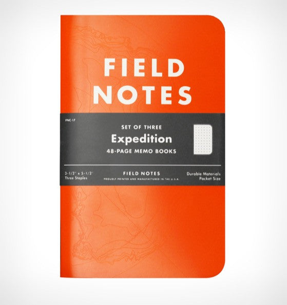 FIELD NOTES Expedition - Dot Graph - Set of 3 Memo Books