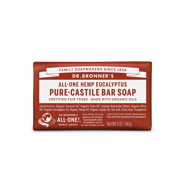 Dr. Bronner's Pure-Castile Bar Soap (Hemp All-One) Eucalyptus 140g