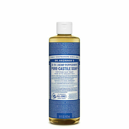 Dr. Bronner's Pure-Castile Soap Liquid (Hemp 18-in-1) Peppermint 473ml