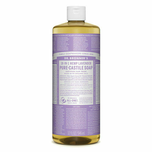 Dr. Bronner's Pure-Castile Soap Liquid (Hemp 18-in-1) Lavender 946ml