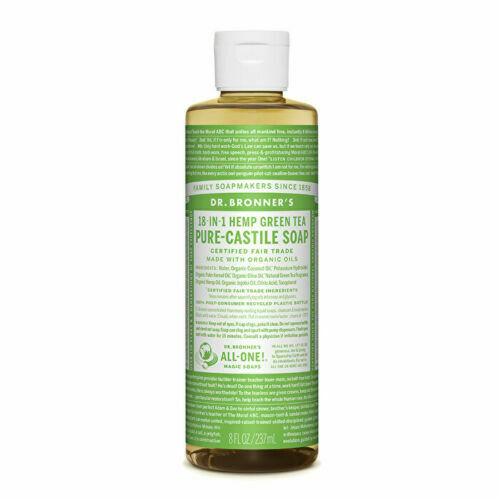 Dr. Bronner's Pure-Castile Soap Liquid (Hemp 18-in-1) Green Tea 237ml