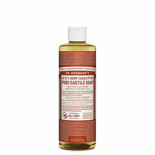 Dr. Bronner's Pure-Castile Soap Liquid (Hemp 18-in-1) Eucalyptus 473ml