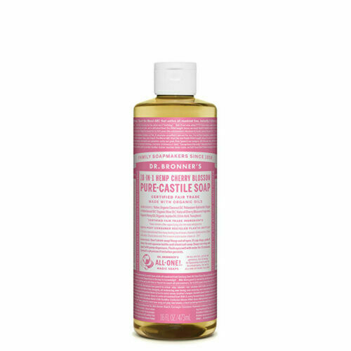 Dr. Bronner's Pure-Castile Soap Liquid (Hemp 18-in-1) Cherry Blossom 473ml