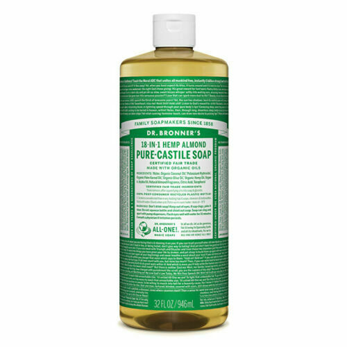 Dr. Bronner's Pure-Castile Soap Liquid (Hemp 18-in-1) Almond 946ml